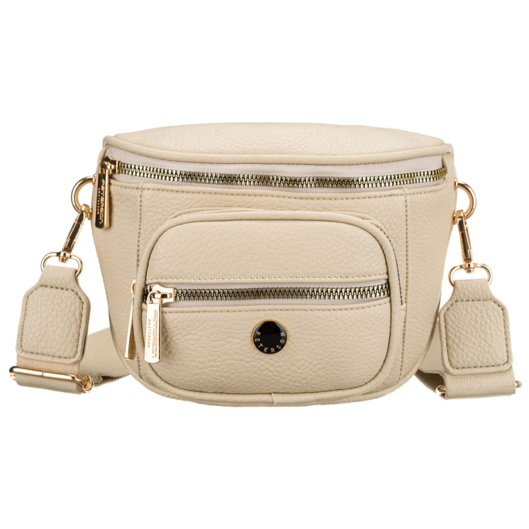 Dámska crossbody taška Peterson v béžovej farbe