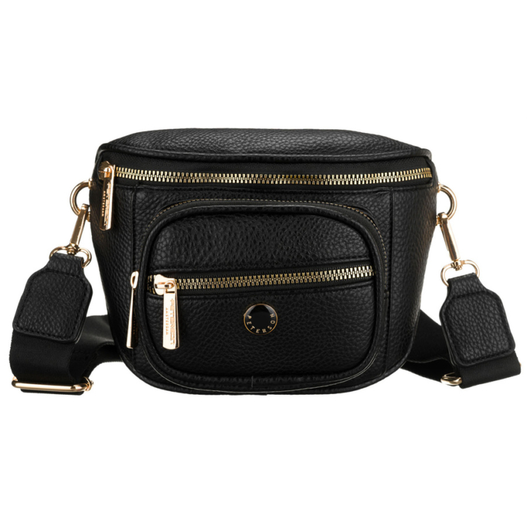 Dámska crossbody taška Peterson v čiernej farbe