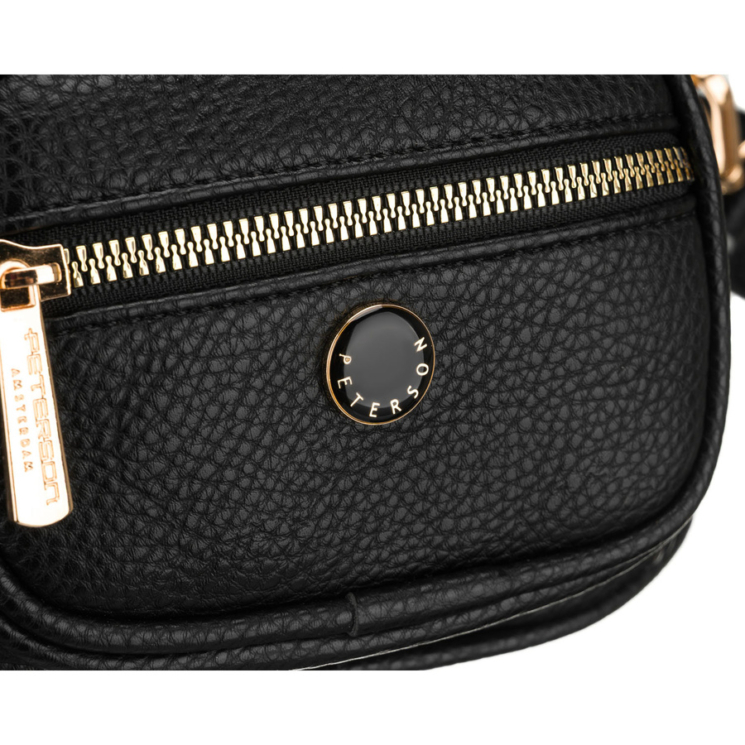 Dámska crossbody taška Peterson v čiernej farbe