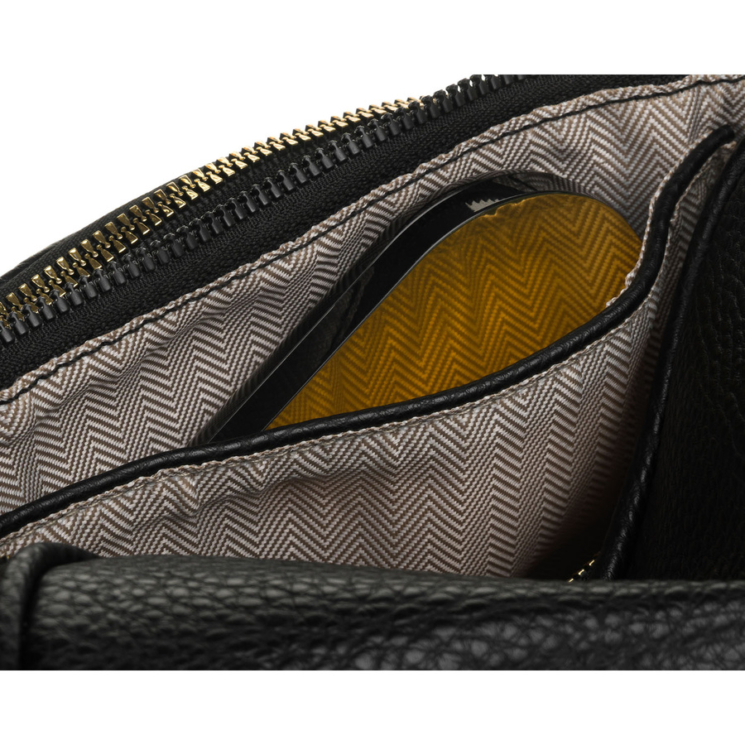 Dámska crossbody taška Peterson v čiernej farbe