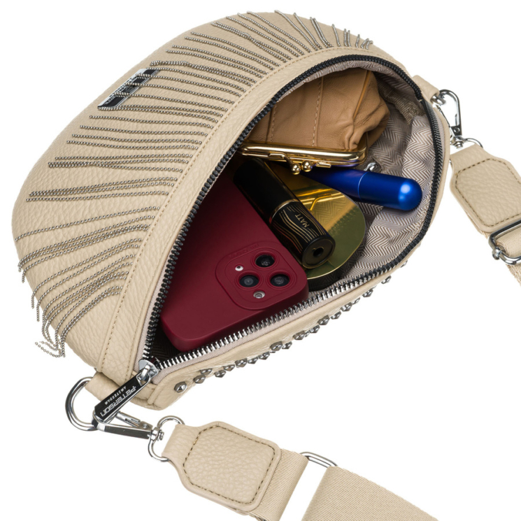 Dámska crossbody taška Peterson v béžovej farbe