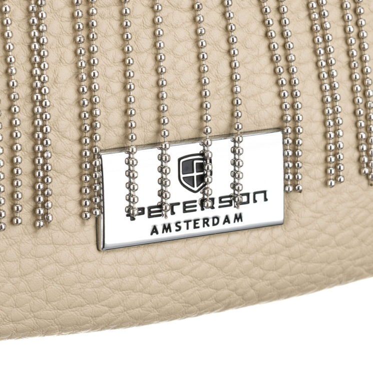 Dámska crossbody taška Peterson v béžovej farbe