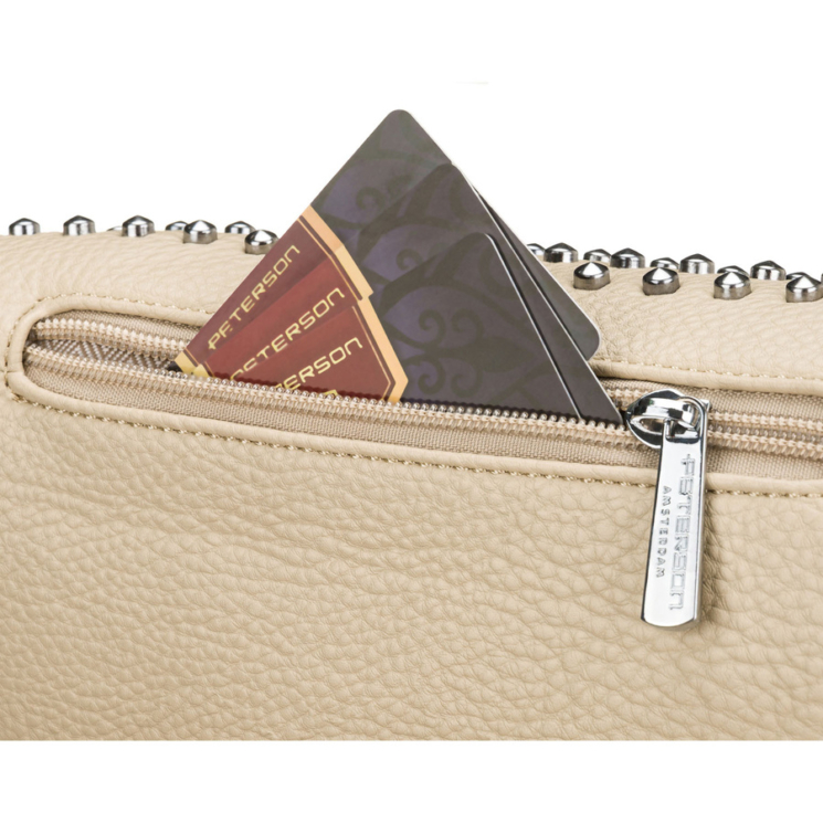 Dámska crossbody taška Peterson v béžovej farbe