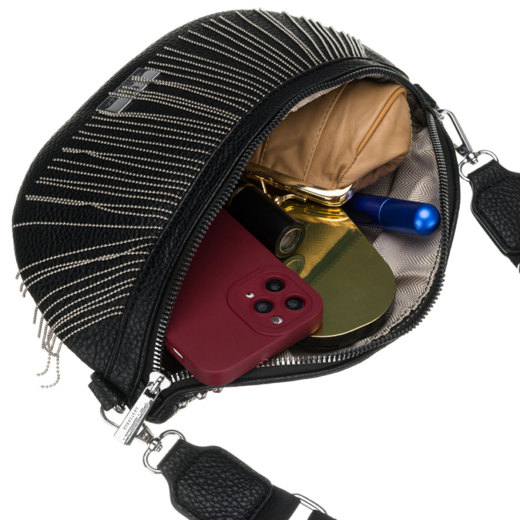 Dámska crossbody taška Peterson v čiernej farbe