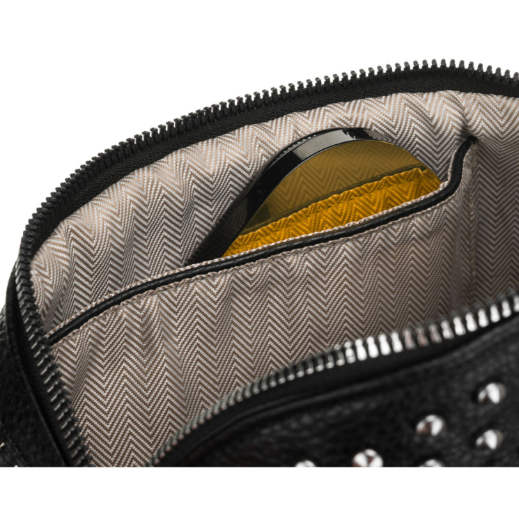 Dámska crossbody taška Peterson v čiernej farbe