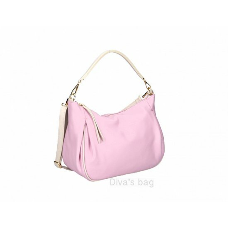 Dámska taška z pravej kože v čiernej farbe