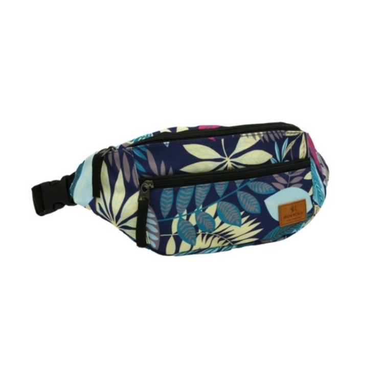 Priestranná dámska taška Fanny Pack s módnym vzorom