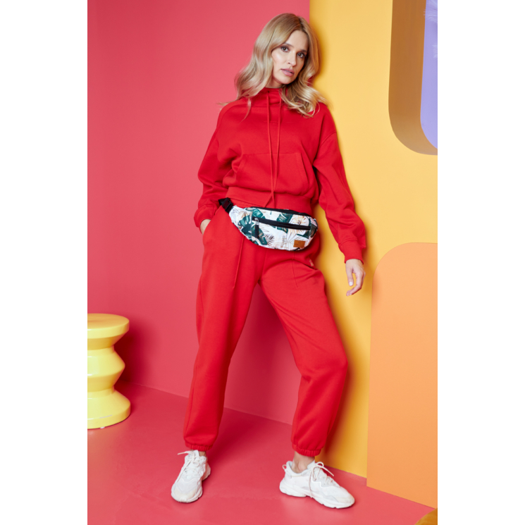Priestranná dámska taška Fanny Pack s módnym vzorom