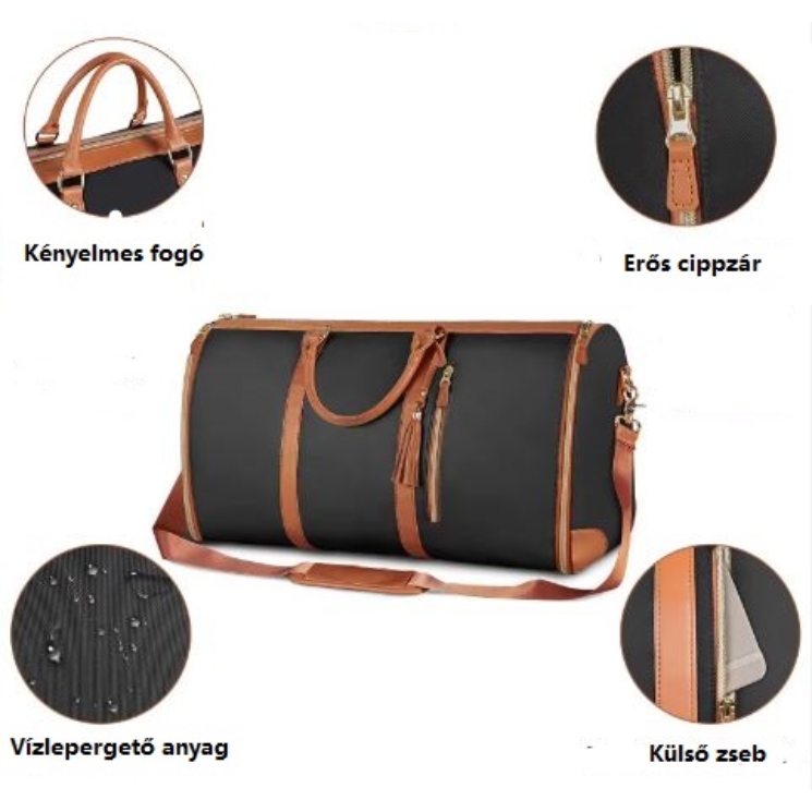 Skladacia vodotesná cestovná taška/športová taška + taška na topánky