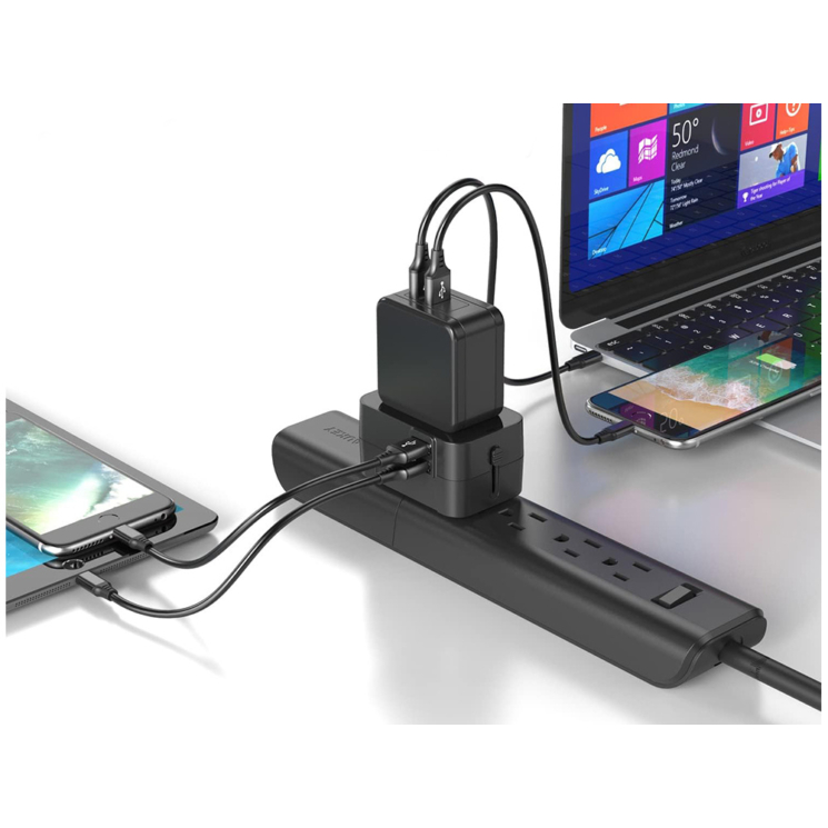 Svetový adaptér prémiovej kvality s nabíjačkou USB*
