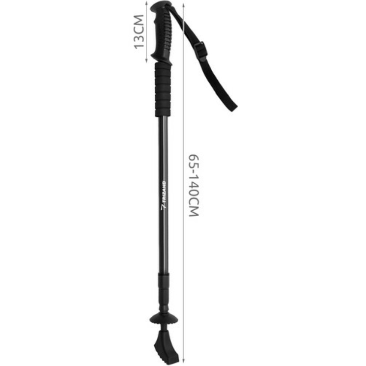 2 polstrované čierne palice - nordic walking