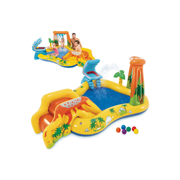 Nafukovací detský bazén Intex 5 v 1 - Dino Park