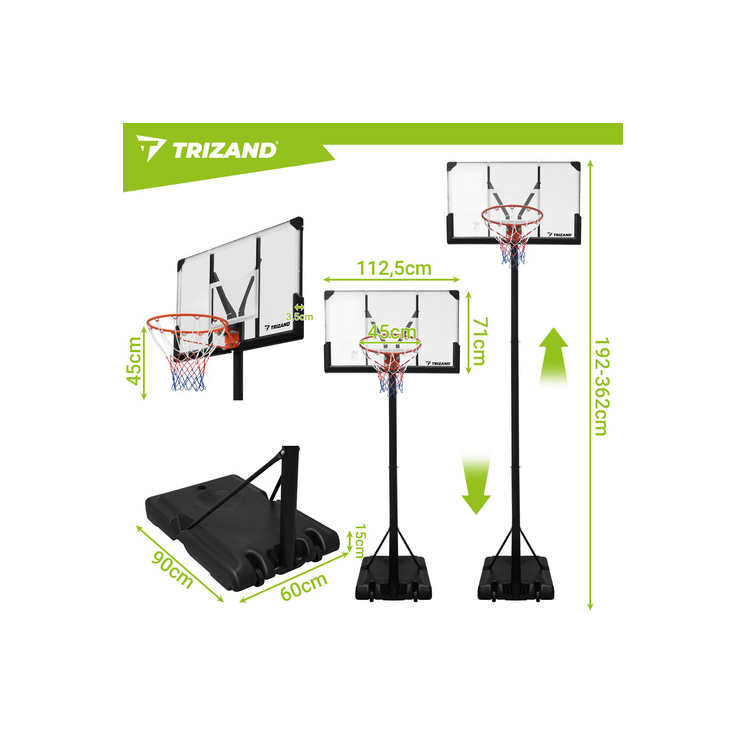 Súprava na hranie s basketbalovým košom a lukom 23415