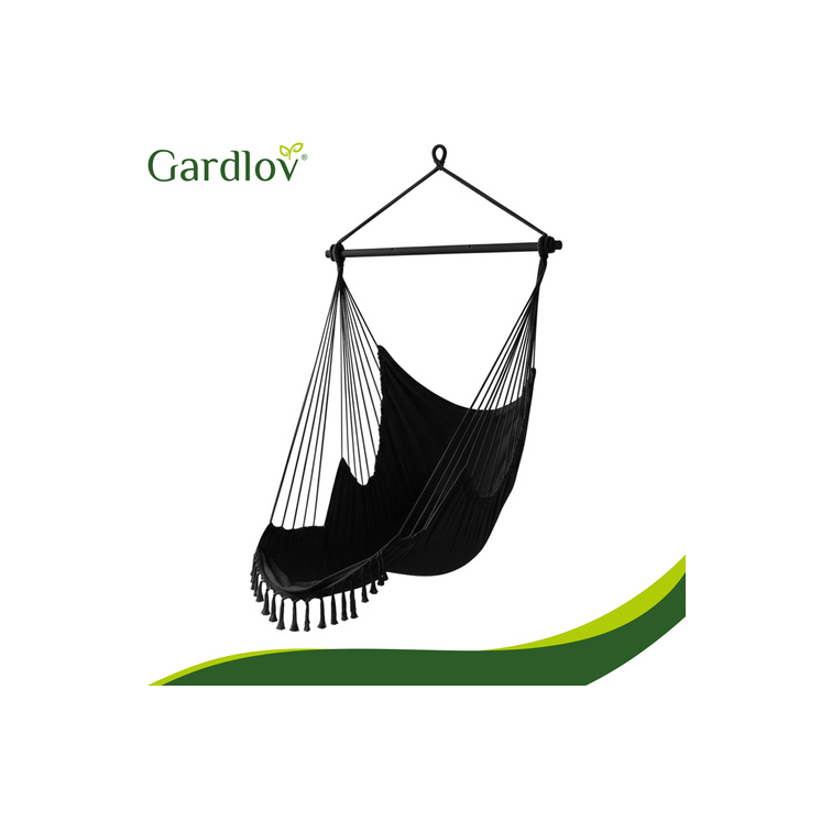 Hojdačka - čierna brazílska stolička 210 cm čierna Gardlov