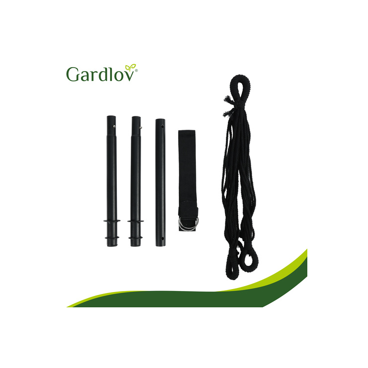 Hojdačka - čierna brazílska stolička 210 cm čierna Gardlov