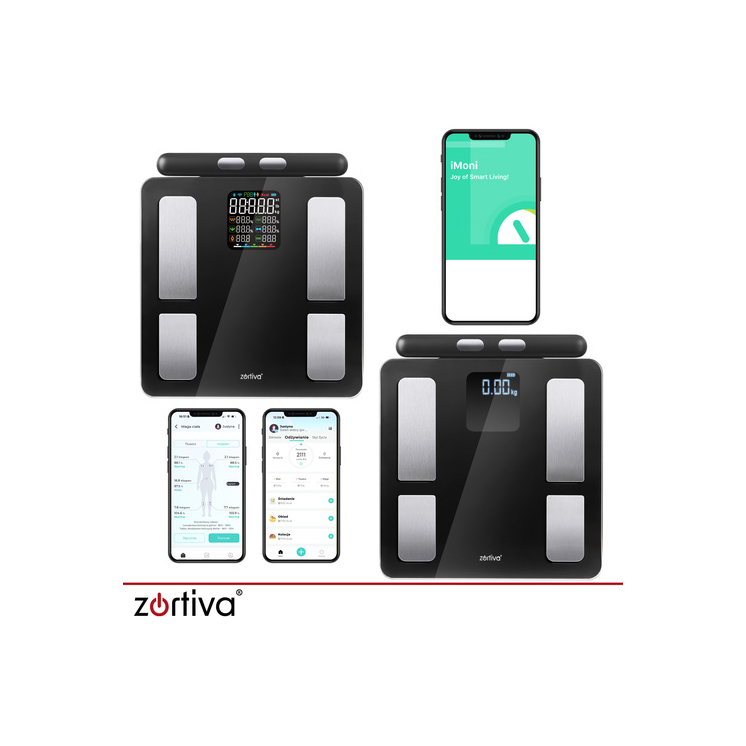 Analytická Bluetooth váha do kúpeľne Zortiva