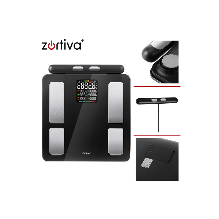 Analytická Bluetooth váha do kúpeľne Zortiva