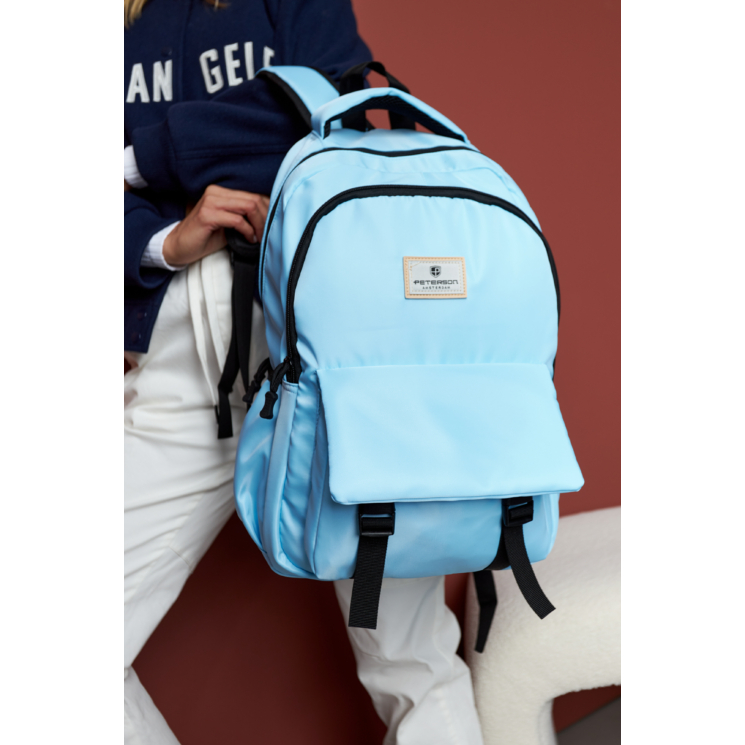 Dámsky veľký mestský batoh Light Blue