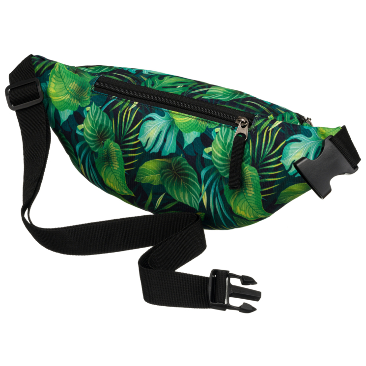 Priestranná dámska taška Fanny Pack s módnym vzorom
