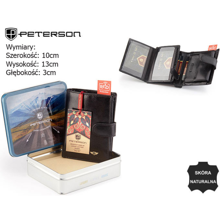 PETERSON PTN 348Z 2-1-1-1 kožená peňaženka RFID