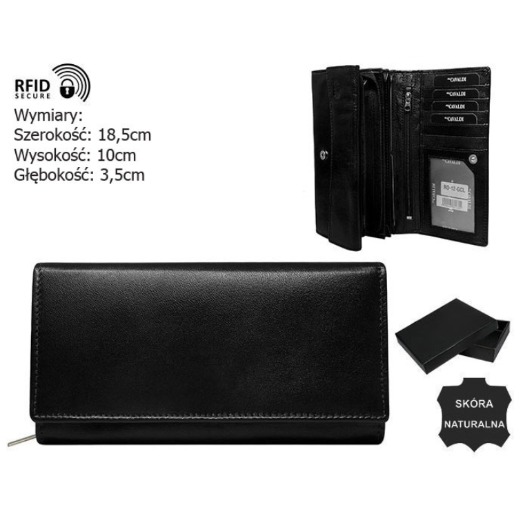 Kožená peňaženka RFID NO LOGO RD-12-GCL-NL