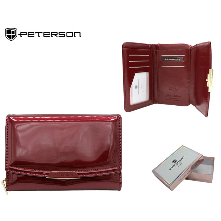 PETERSON PTN 001-LAK peňaženka z ekokože RFID