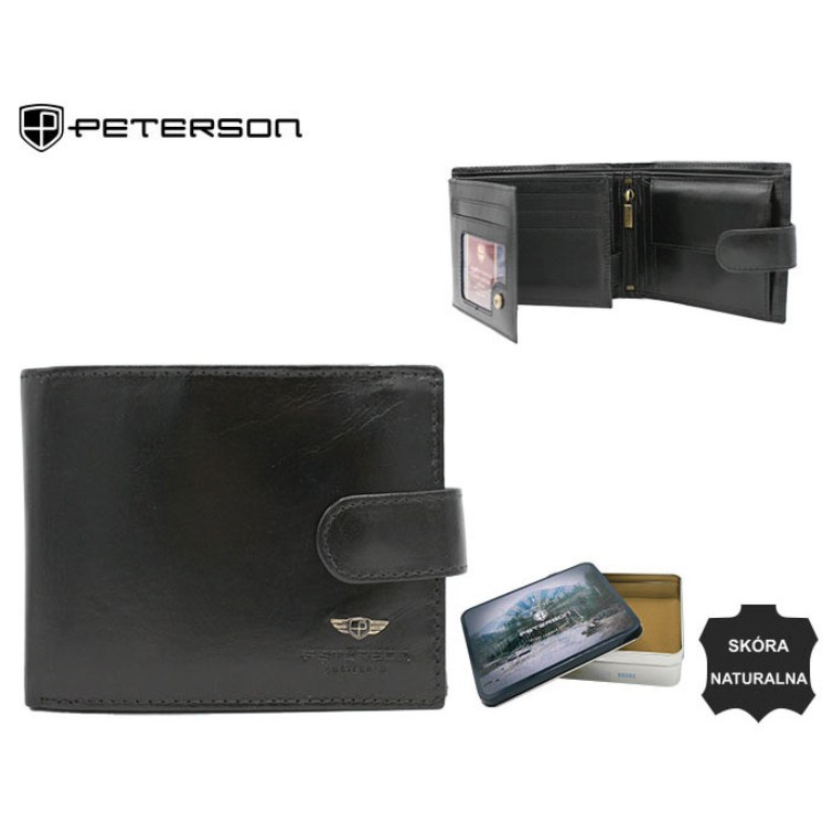 Kožená peňaženka PTN 22306L-VT čierna