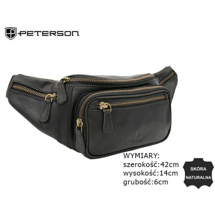 Kožené vrecko PETERSON PTN 2506-OLH hnedé