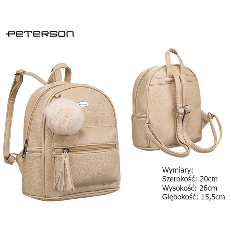 Dámsky ekologický batoh R-PZP-02 Beige
