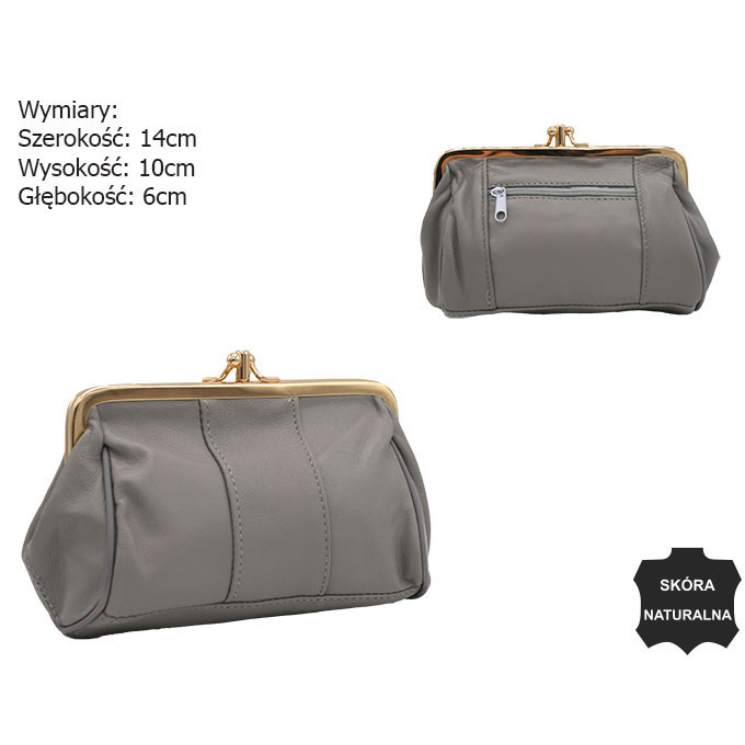 Kožená peňaženka K09 Grey