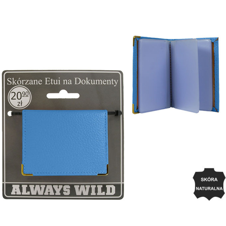 Kožený zakladač 302-BL L.Blue
