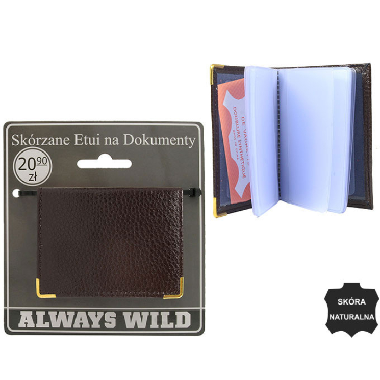 Kožený zakladač 302-BL Brown