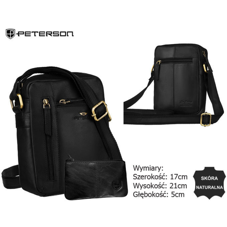 Kožená taška + aktovka PTN YP002E OPU Black