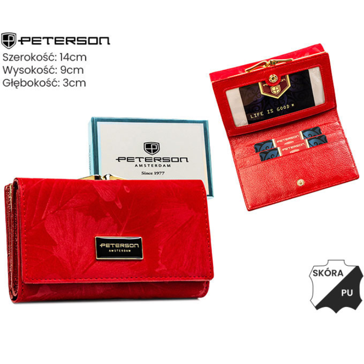 Dámska peňaženka PTN PTN PS108-MLF Red PTN PS108-MLF Red