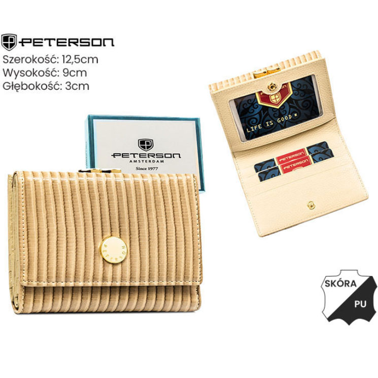 Dámska peňaženka koža+PU PTN PS15-09-CRV Khaki
