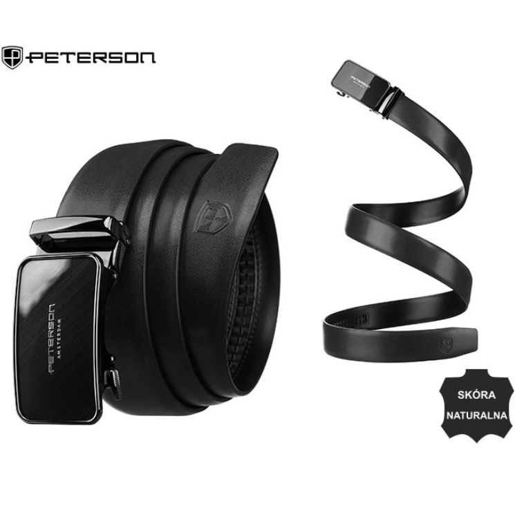 Automatický kožený remienok PTN A013 Black