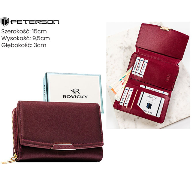 Dámska ekologická peňaženka R-001-HN6 Plum