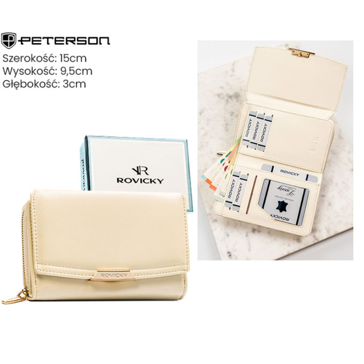 Dámska ekologická peňaženka R-001-WD8 biela