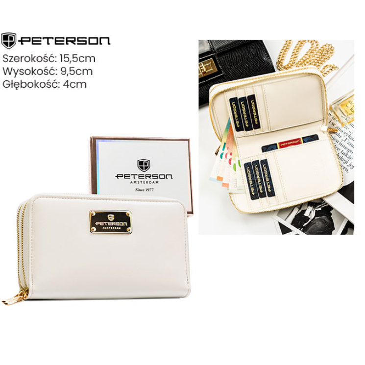 Dámska ekologická peňaženka PTN 007-SF7 White