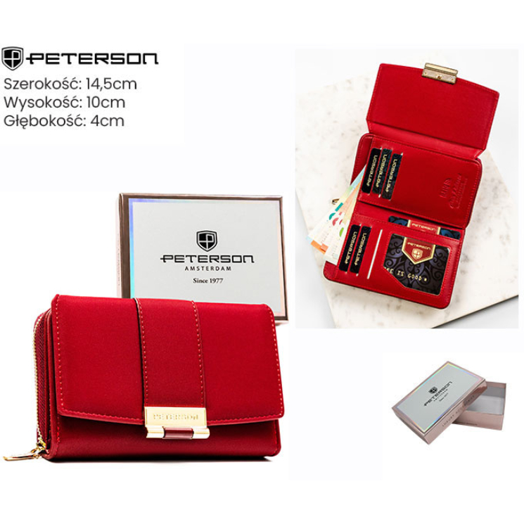 Dámska ekologická peňaženka PTN 0015-HNL Red