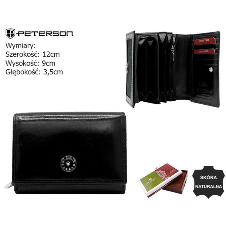 Dámska kožená peňaženka PTN 74892-TVT Black