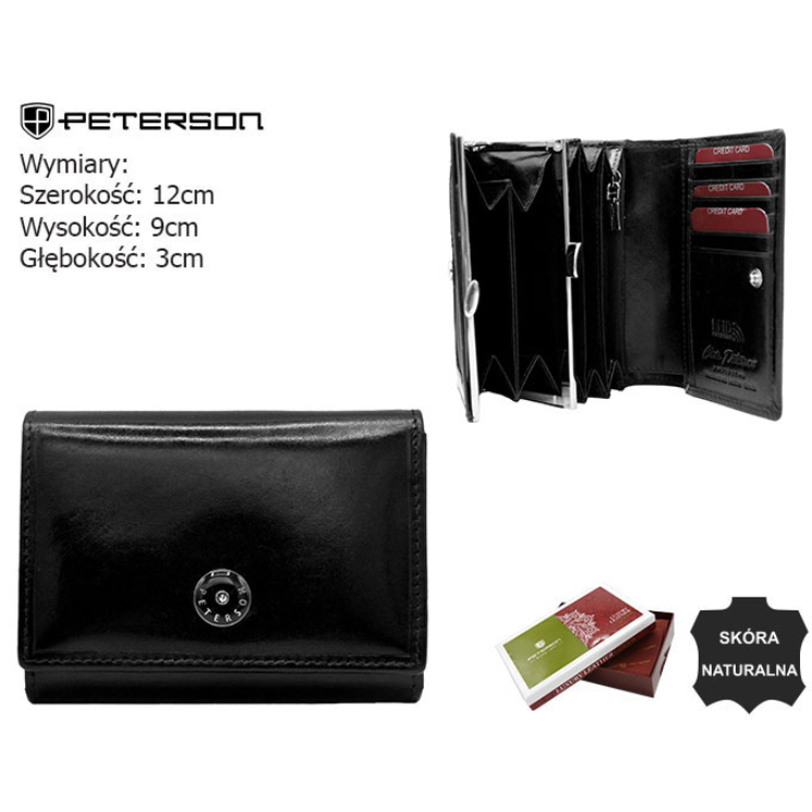 Dámska kožená peňaženka PTN 24892-TVT Black