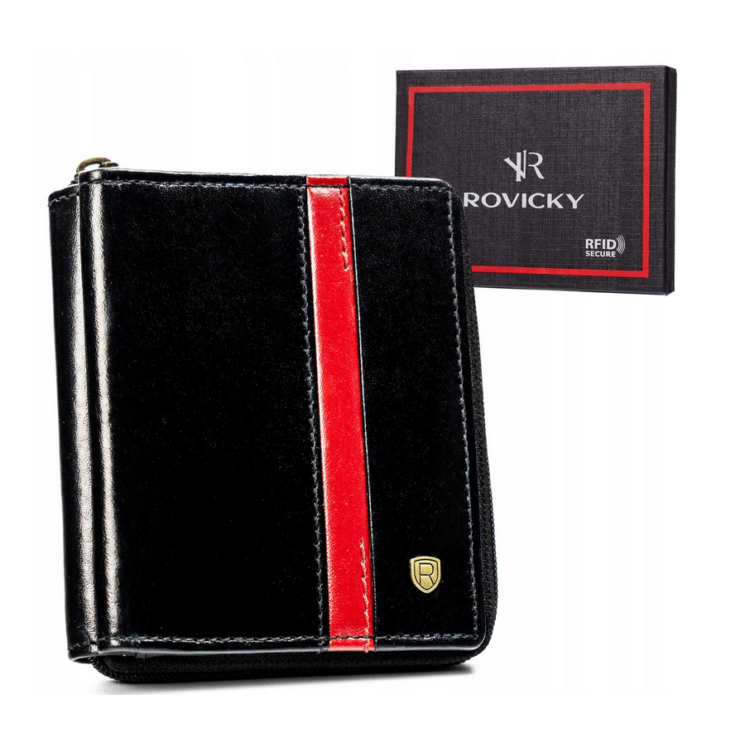 Dámska kožená peňaženka 55020-CRY-RS-BL RED