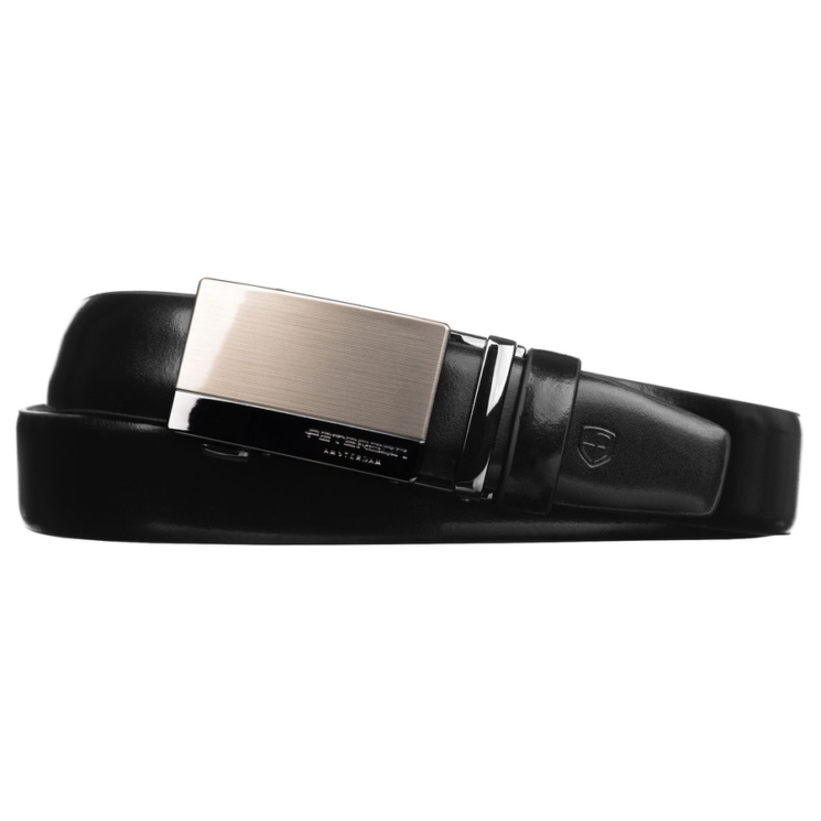 Automatický kožený remienok PTN A012 Black