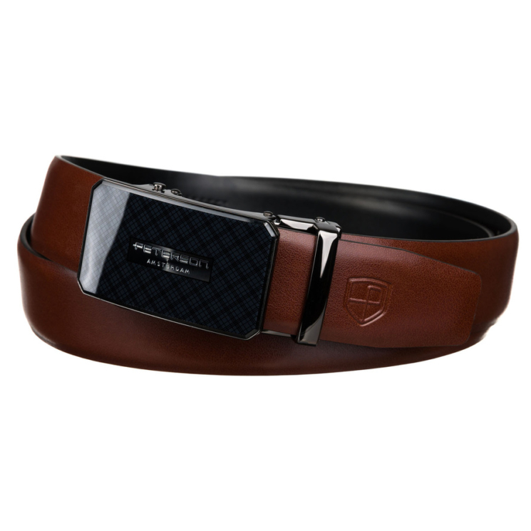 Automatický kožený remienok PTN A015 Brown