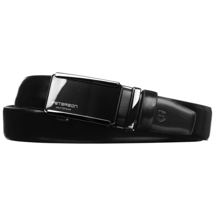 Automatický kožený remienok PTN A009 Black
