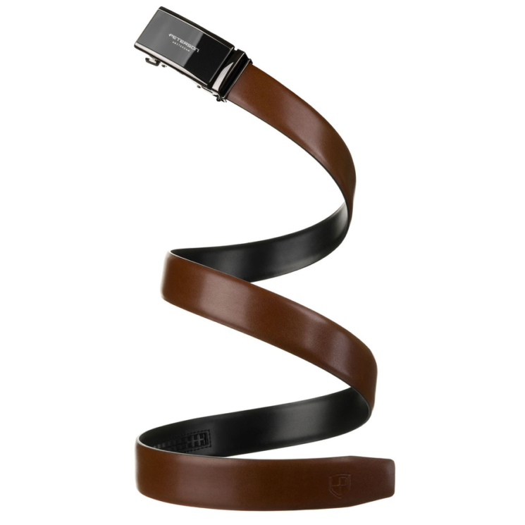 Automatický kožený remienok PTN A008 Brown