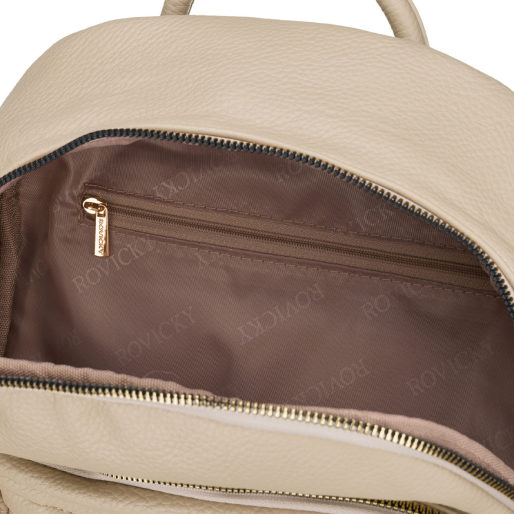 Női PU hátizsák R-KP-22-A19 Beige2