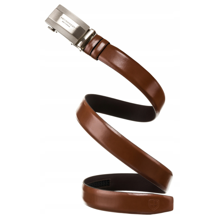 Automatický kožený remienok PTN A007 Brown