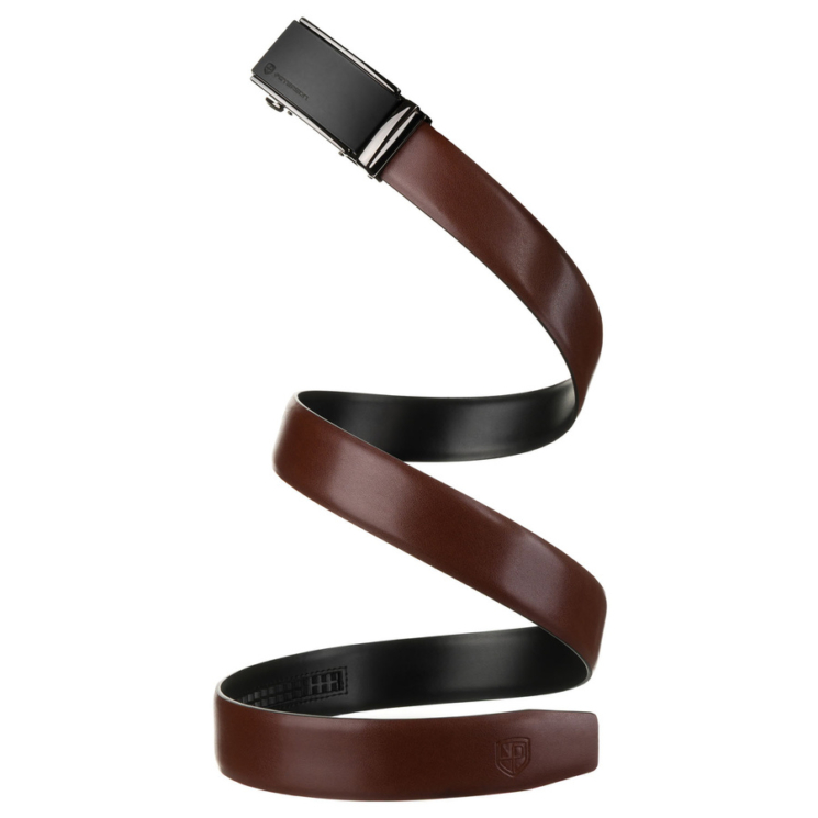 Automatický kožený remienok PTN A017 Brown